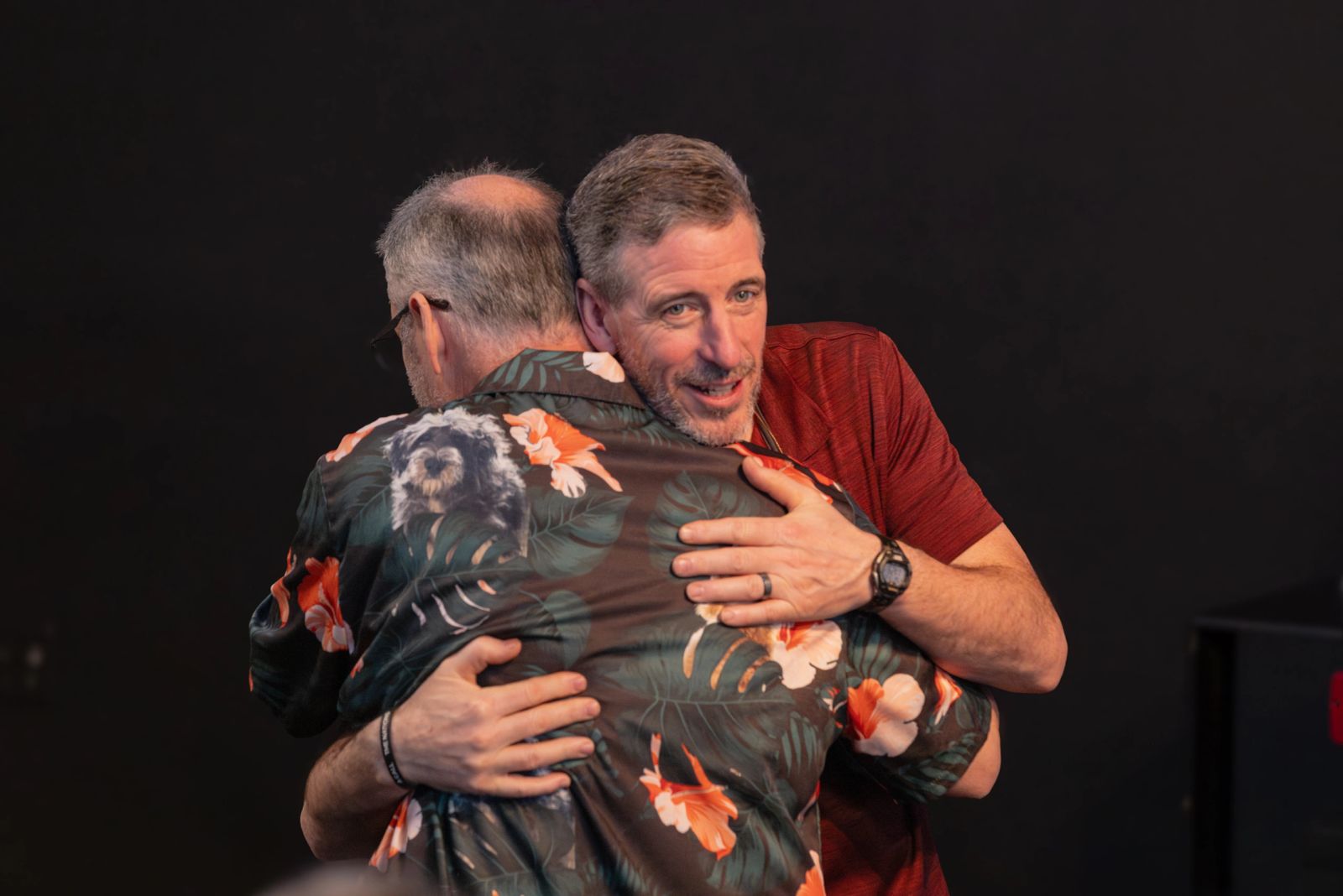 A warm moment of fellowship at River Northwest Church