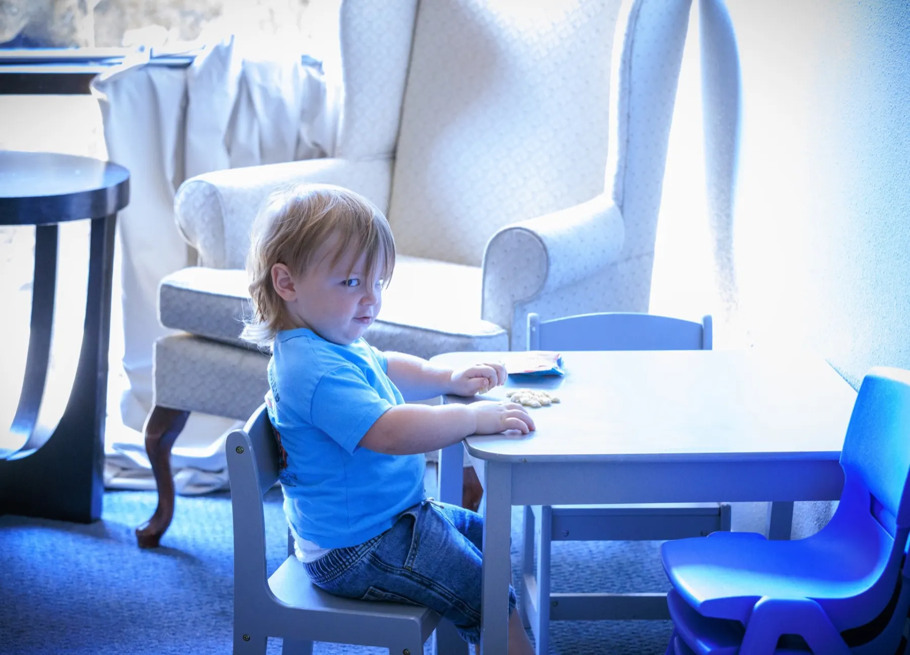 A child enjoying the River Northwest nursery