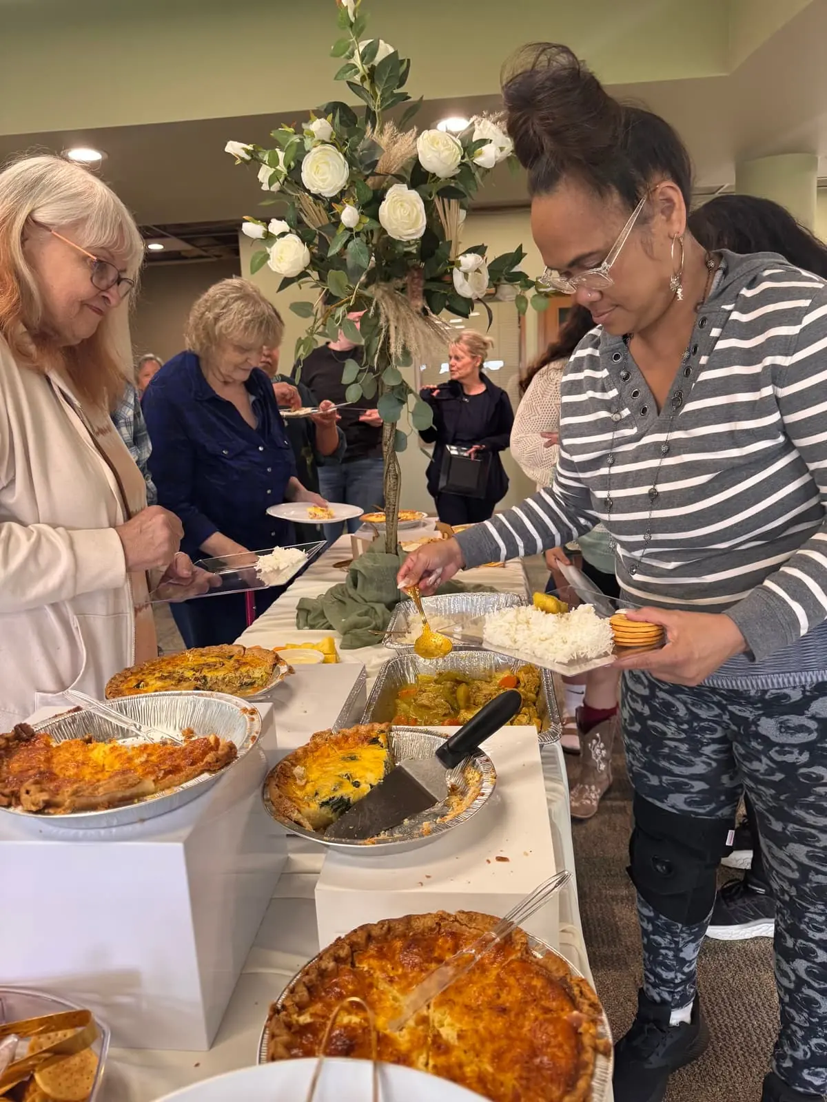 Women sharing food and fellowship together